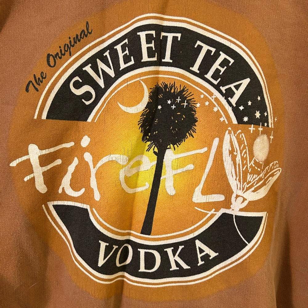 Authentic Pigment Original Firefly Sweet Tea Vodka Sweatshirt Unisex Size XL - Picture 3 of 10